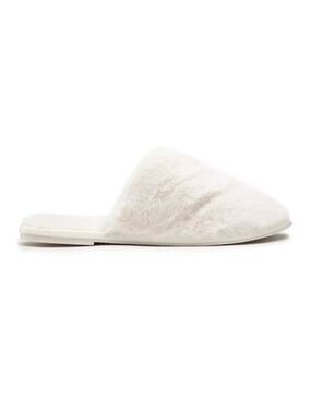 Michael Kors Frieda Slippers Faux Fur Light Cream Women’s Size 8M